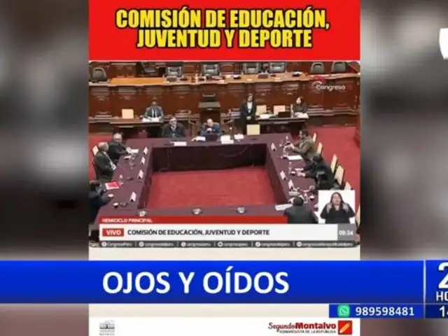 ¡El colmo!: Congresista Montalvo edita video donde pide "vivas" en la Comisión de Educación