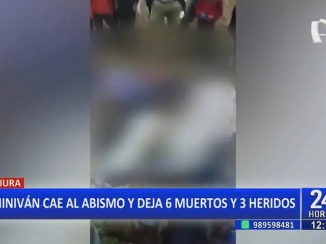 Trágico accidente en Piura: caída de minivan deja 6 muertos y 3 heridos