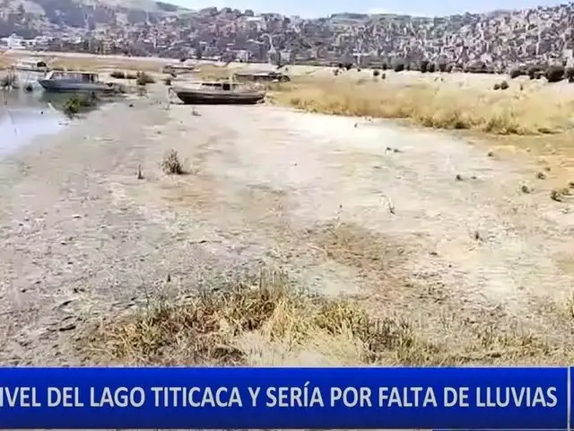 Puno: lago Titicaca baja 50 cm en cuatro meses por escasez de lluvias