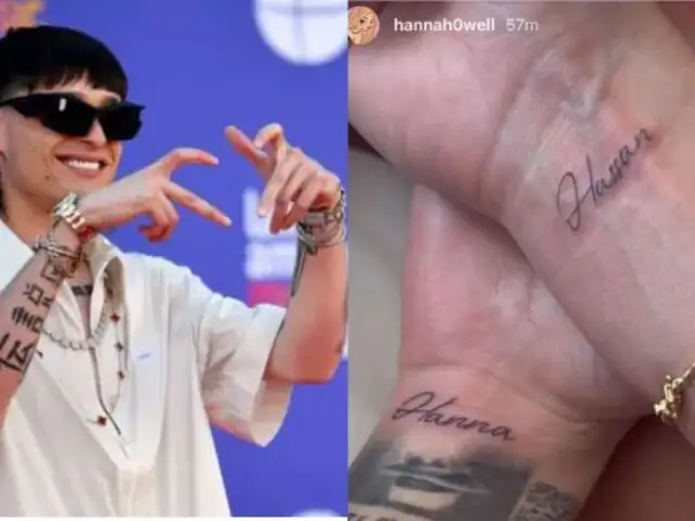 Peso Pluma y sus locuras de amor: se tatuó el nombre de su nueva novia Hanna Howell