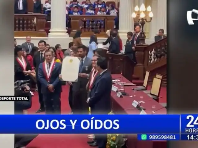 Stefano Peschiera: Velerista peruano es homenajeado en el Congreso