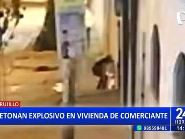 Delincuente deja explosivo en casa de comerciante en Trujillo