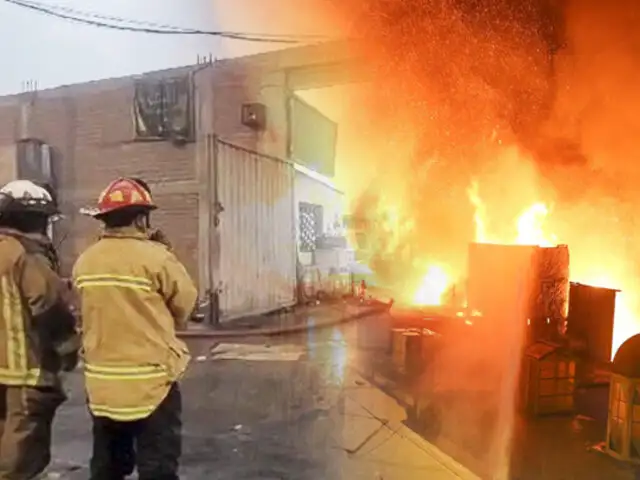 ¡Más de 75 horas de trabajo!: Bomberos siguen combatiendo incendio en almacén de Breña