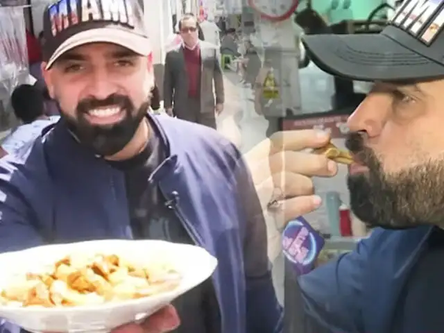 Esposo de Laura Spoya aprende a preparar ceviche en el Mercado Central