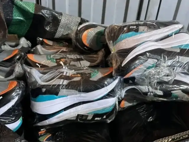 Puente Piedra: PNP desmantela taller de zapatillas 'bamba' e incauta mercadería valorizada en 120 mil soles