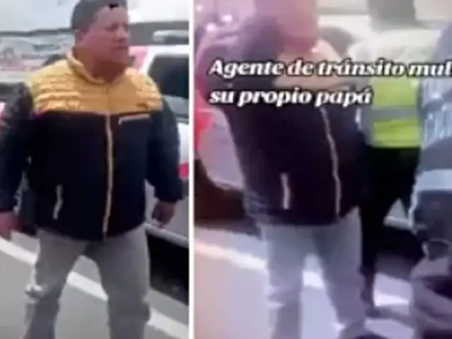 ¡Increíble! Policía multa a su propio padre quien lo tilda de "vago y mantenido"