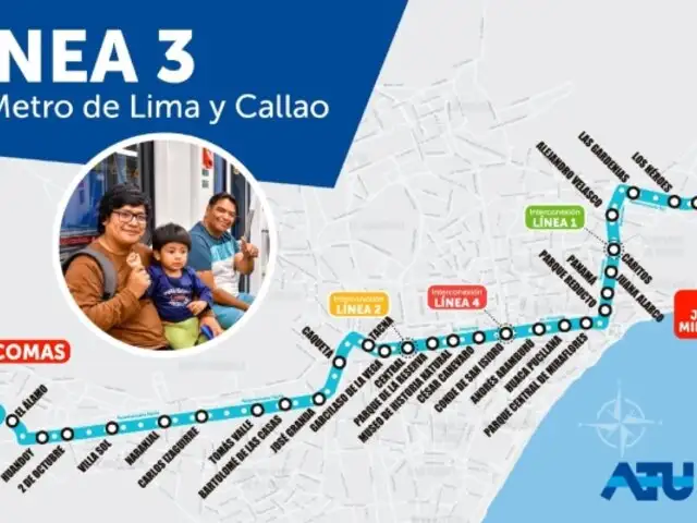 Línea 3 del Metro: ¿dónde se interconectará con el Metropolitano y los corredores complementarios?