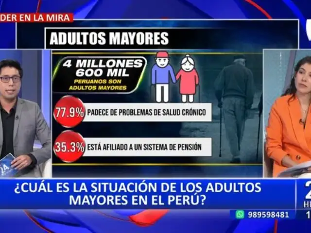 Día del Adulto Mayor en el Perú: Solo el 35.3% está afiliado a un sistema de pensiones