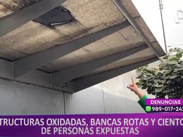 Centro de Lima: paraderos deteriorados ponen en riesgo la vida de transeúntes