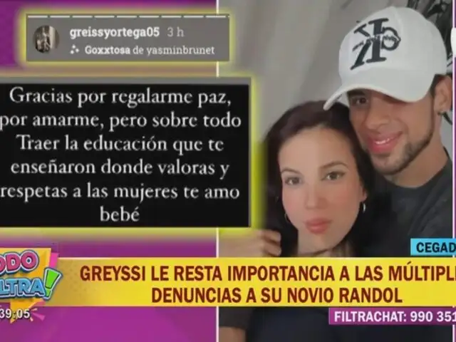 Greissy Ortega defiende a su pareja Randol Pastor pese a denuncias en su contra: "contigo me siento protegida"