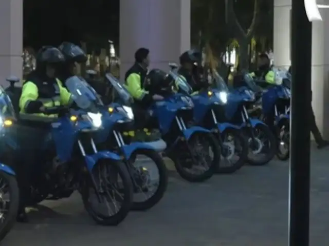 Miraflores: MML entrega 60 motocicletas para combatir la delincuencia en el distrito