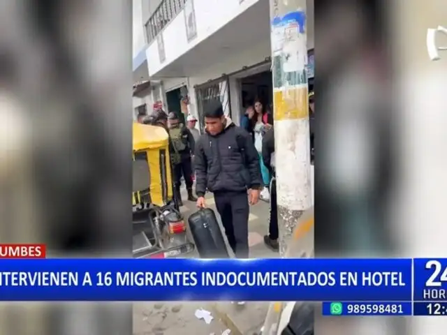 Operativo policial desbarata red de tráfico de migrantes en Tumbes