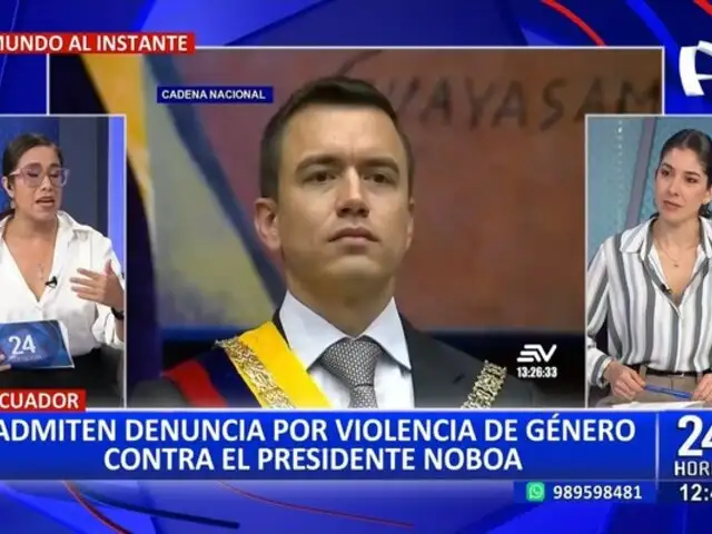 Ecuador: admiten demanda contra Daniel Noboa por violencia política de género