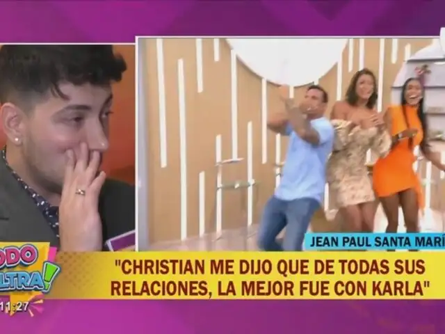 Jean Paul Santa María echa a Christian Domínguez con Tarazona: "me dijo que su mejor relación fue con Karla"