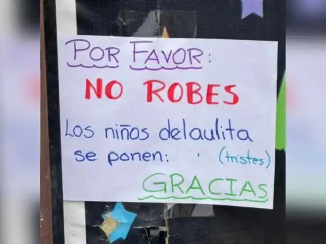 Trujillo: niños piden a ladrones no robar más sus útiles escolares con conmovedores carteles