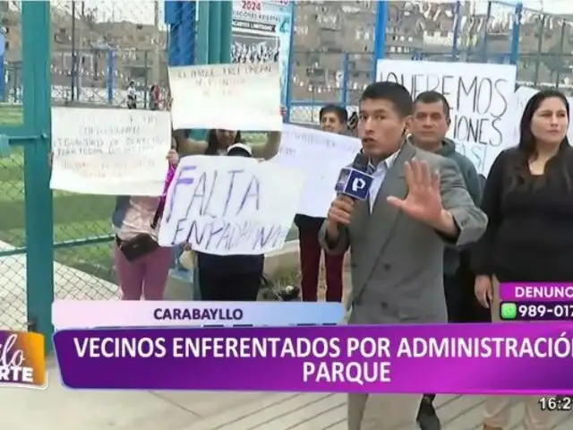 Vecinos de Carabayllo enfrentados por administración de parque