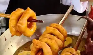 Postres para todos: Largas colas por picarones en Feria de La Perla