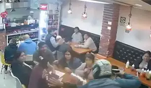 VIDEO: así fue cómo un policía de civil frustró el robo de un restaurante en SMP