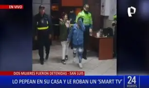 ¡Increíble! Lo pepean y terminan robándole un Smart Tv en San Luis