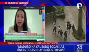 Maria Corina Machado sobre niños detenidos: “Maduro ha cruzado las líneas rojas”