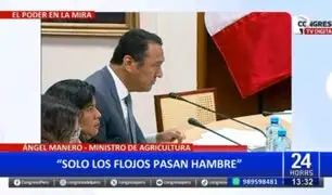 Ángel Manero insiste en que en Perú no se pasa hambre: "Solo los flojos pasan hambre"