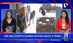 ¡A escopetazos! guardia frustra asalto a tienda en Ecuador