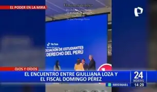 Encuentro inesperado: José Domingo Pérez y Giulliana Loza se saludan en evento jurídico