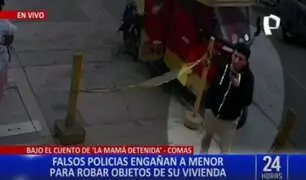 ¡Increíble! Falsos policías engañan a menor para robar objetos de una casa en Comas