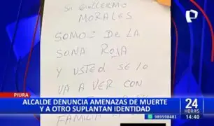 Piura: Alcaldes denuncian amenazas de muerte y suplantación de identidad