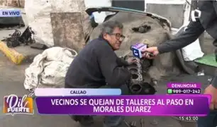 ¡Mecánicos se apoderan de la pista!: Vecinos de Morales Duárez cansados de talleres al paso