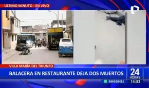 Crimen en VMT: Al menos dos muertos tras balacera en restaurante