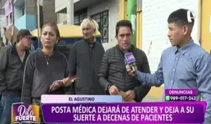 El Agustino: vecinos de asentamiento humano preocupados por reubicación de posta médica