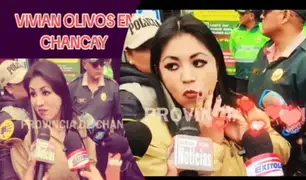 Congresista Olivos en Chancay: comete lapsus, fue abucheada y envió beso volado a periodista