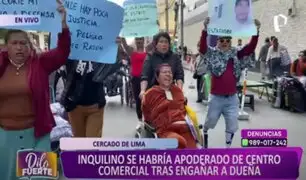 Cercado de Lima: mujer con discapacidad denuncia que inquilino se habría apoderado de su galería