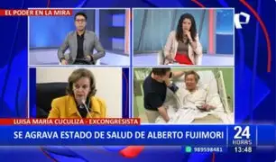 Luisa María Cuculiza sobre Alberto Fujimori: "Me llama la atención que hoy esté mal"