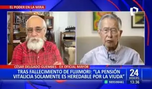 César Delgado tras fallecimiento de Fujimori: "La pensión vitalicia solamente es heredable por la viuda"