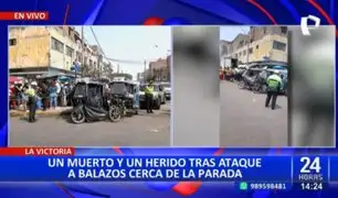 Crimen en La Victoria: Un muerto y un herido tras ataque a balazos cerca a La Parada