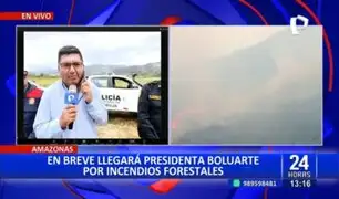 Incendios forestales en Amazonas: Dina Boluarte viaja a la región para evaluar daños