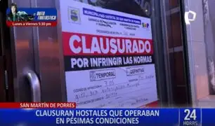 SMP: clausuran hostales que funcionaban en pésimas condiciones