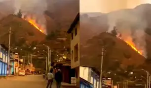 Incendios forestales: fuego está a solo 300 metros de alcanzar centro poblado Llancay en Huaral