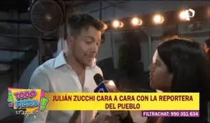 Polémica tras show de Julián Zucchi: Reportera de TSF tuvo obstáculos para conversar con actor