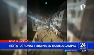 Fiesta patronal en Pataz se convierte en batalla campal