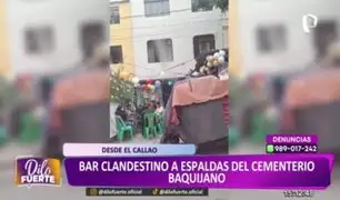 Callao: bar clandestino a espaldas del cementerio Baquíjano causa molestia a los vecinos