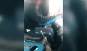 SMP: extorsionador amenaza a conductores por cobro de cupos y se graba en video