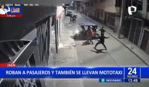 Jaén: Delincuentes se llevan mototaxi y asaltan a pasajeros