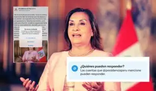 Dina Boluarte: cuenta oficial de Presidencia limita comentarios en sus publicaciones de X