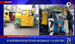 ¡Atención!  SJM: más de 4 mil mototaxis pertenecen a 71 empresas formales