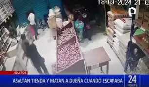 ¡No les importó los menores de edad! Asesinan a mujer durante un asalto a un local de Iquitos