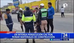 Chimbote: capturan a delincuente tras intensa persecución