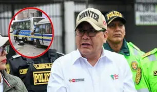 Ministro Santiváñez: Grupo Especial de la Policía Nacional enfrentará ola de extorsiones a transportistas